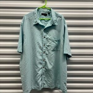 4XL TALL short sleeve button‎ shirt